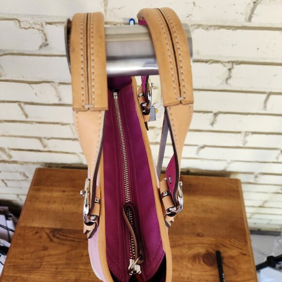 Euc Vintage Coach Hampton Y2K Daisy Pink Handbag Satche Pursel - Picture 6 of 14